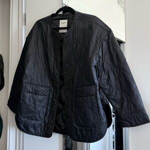 Abercrombie & Fitch Black Liner Quilted Jacket